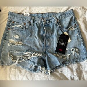 Levi 501 high rise shorts